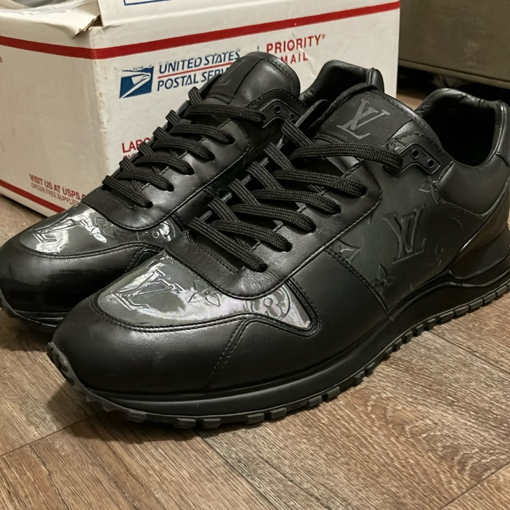 All Black Run away Louis Vuitton Sneakers Size 7.5